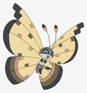 Pokemon Vivillon-sandstorm Is A Fictional Character - De Pokemon Vivillon Icy Snow