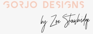 2 Gorjo Designs Logo By Zoe Strawbridge Signature Included - Design