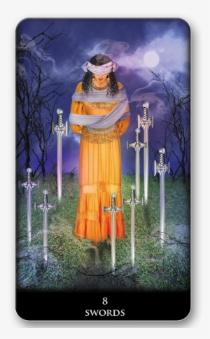 8 Of Swords, New Babylonian Tarot - Eight Of Swords