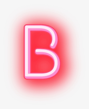 B Letters Neon Glowing Words Ela Grammer Cool Grammer - Letter B Neon Png