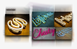 Colorful Lighting Neon Letter Sign Glass Neon Sign - Calligraphy