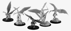 Corpse Takers, Hrafnmann Unit - Malifaux Carrion Emissary Size