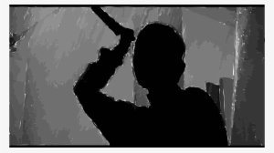 Murder White Silhouette