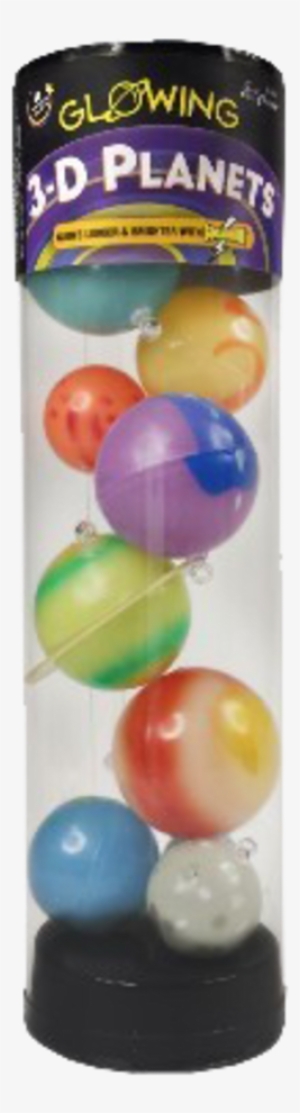 3-d Planets In A Tube Glow Inthe Dark - Glowing 3d Planets
