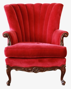 1930s French Mahogany & Red Velvet Armchair On Chairish - Club Chair