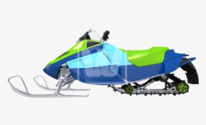 Modern Snowmobile Illustration - Snowmobile