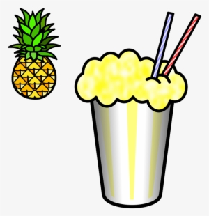 Pineapple Milkshake - Banana Smoothie Clipart Transparent