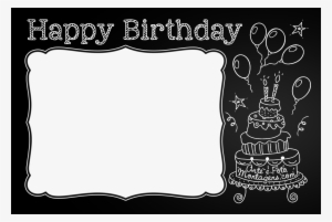 Moldura Chalkboard Png - Moldura De Aniversario Masculino