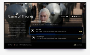 Tnflnt Playstation Vue Ps4 02 - Game Of Thrones Daenerys Targaryen Blue Dress Cosplay