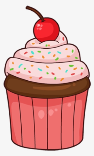 Vanilla Cupcake Clipart Transparent Background - Cupcake Cartoon Transparent Background