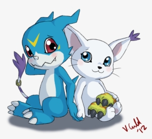 Cute Couple - Veemon Y Gatomon
