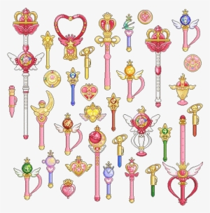 38 Images About ♥sailor Moon♥ On We Heart It - Todos Los Cetros De Sailor Moon