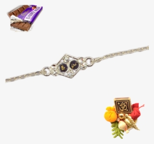 Silver Colored Designer Rakhi - New Silver Rakhi Design