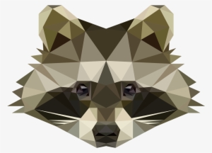 Raccoon Isn't He The Cutest I Might Get Adventurous - Low Poly Raccoon Png