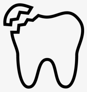 Broken Tooth Vector - Broken Tooth Png