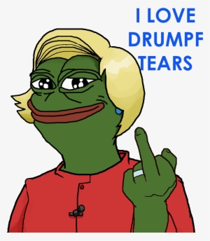102kib, 1272x1316, Hillpepe Drumpf Tears - Hillary Pepes