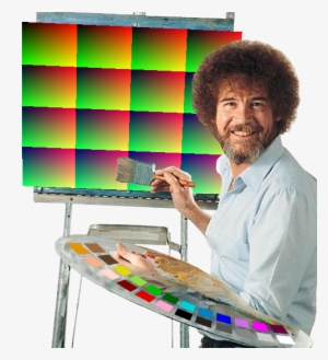 Bob Ross On Canvas - Bob Ross