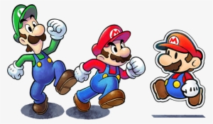 Mario And Luigi Png Image With Transparent Background - Mario And Luigi Paper Jam Luigi