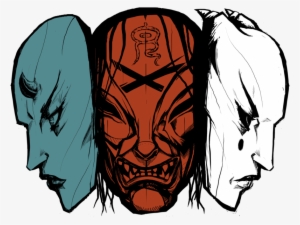 Svg Black And White Stock Devil By Genesischant On - Demon Mask Drawing