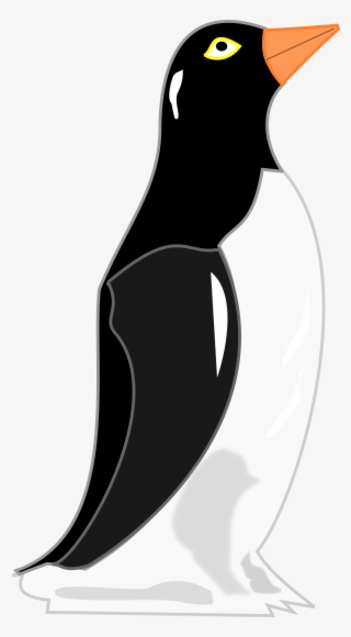 Perseverance - Cartoon Penguin Looking Right