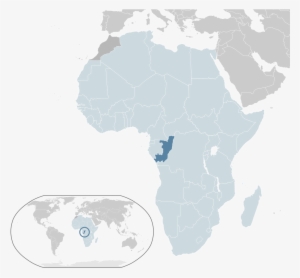 The Republic Of The Congo Is In Dark Blue In The Map - Cambodia Faso World Map