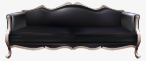 Black Sofa Png Image - Black Couch Png