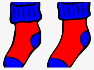 Pair Clipart Blue Socks - Clip Art