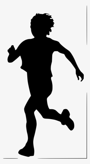 Medium Image - Boy Running Silhouette
