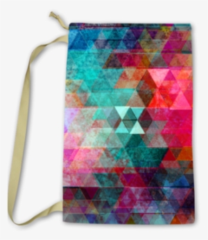 Triangle Watercolor Collection Laundry Bag 18" X 32" - Laundry