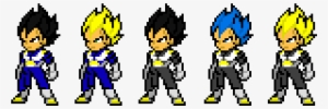 Dragon Ball Z - Pixel Art Dragon Ball Z Vegeta