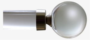 Large Crystal Ball - Curtain Rod