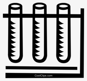 Beaker/test Tube Royalty Free Vector Clip Art Illustration - Tubo De Ensaio Clipart