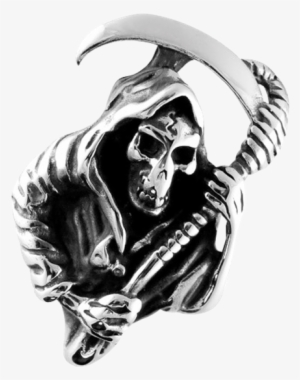 Grim Reaper Pendant - Steel