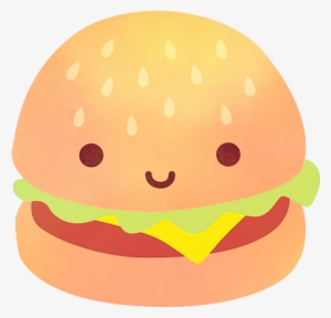 Transparent Kawaii Hamburger - Cute Folder Icons