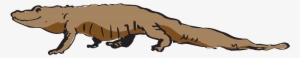 Brown, View, Side, Dangerous, Walking, Tail, Alligator - Animals Clipart