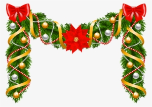 Christmas Purple Garland Clipart