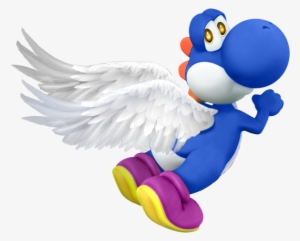 The Gallery For > Yoshi With Wings Yoshi With Wings - Yoshi Mario Kart Blue