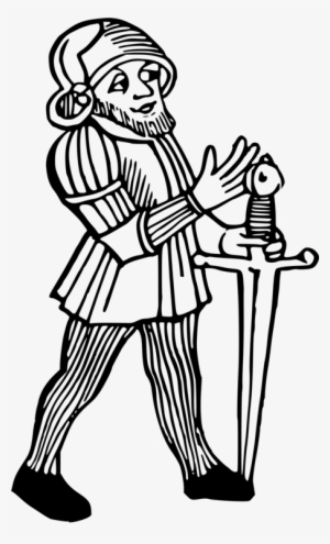 Middle Ages Knight The Swordsman Film Series Swordsmanship - Gambar Pedang Png