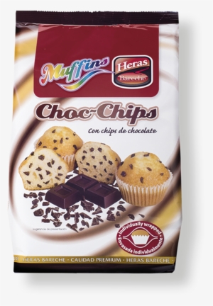 Choc Chips Muffins - Magdalenas Muffins Con Pepitas De Chocolate