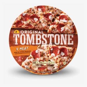 4 Meat Pizza - Canadian Bacon Tombstone Pizza