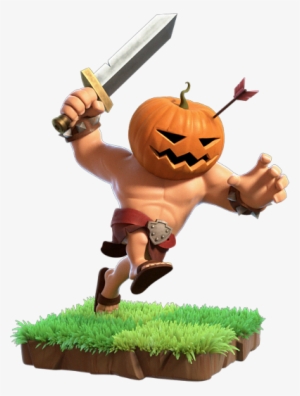 Leave It To The Barbarian To Use A Gourd As A Helmet - Clash Of Clans Pumpkin Barbarian
