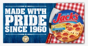 When You Take Home A Jack's Grilling Pizza, You're - Jack's Original Thin Crust Pepperoni Pizza - 15.4 Oz