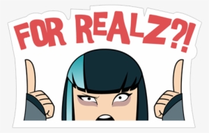 For Realz Transparent Png Sticker - Cartoon