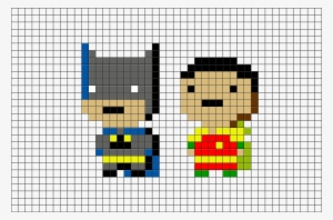 Batman And Robin Pixel Art