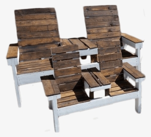 Kids Rustic Two Seater Handmade Pallet Patio Furniture - Outdoor Bench