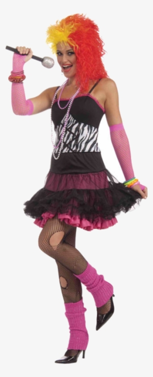 80's Party Girl Fashion Microphone - Cyndi Lauper Leg Warmers