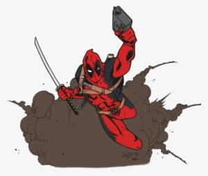 View Samegoogleiqdbsaucenao Deadpool By Edcom02-d9pzrlk - Deadpool Cartoon Transparent Bg