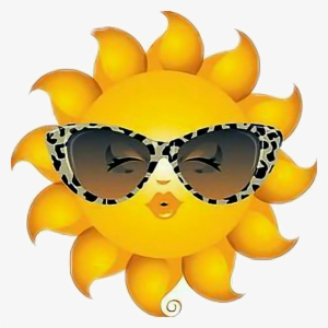 Sunshine Sun Sol Sunglasses Kiss Emojistyle Style Emoji - Have A Bright Sunshiny Day