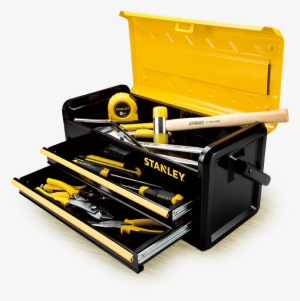 Hand Tools & Storage - Stanley 2-drawer Metal Tool Box 19"