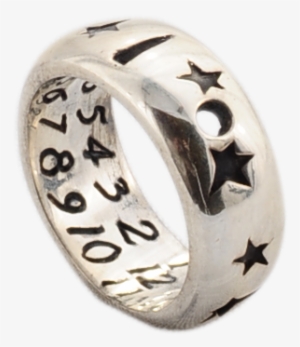 Star Sterling Silver Ring Sundial - "star Sterling Silver Ring"